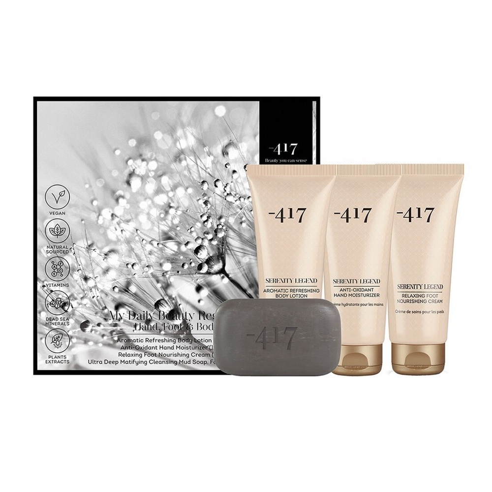 Minus 417 Dead Sea Cosmetics My Daily Beauty Regimen Hand, Foot & Body Kit